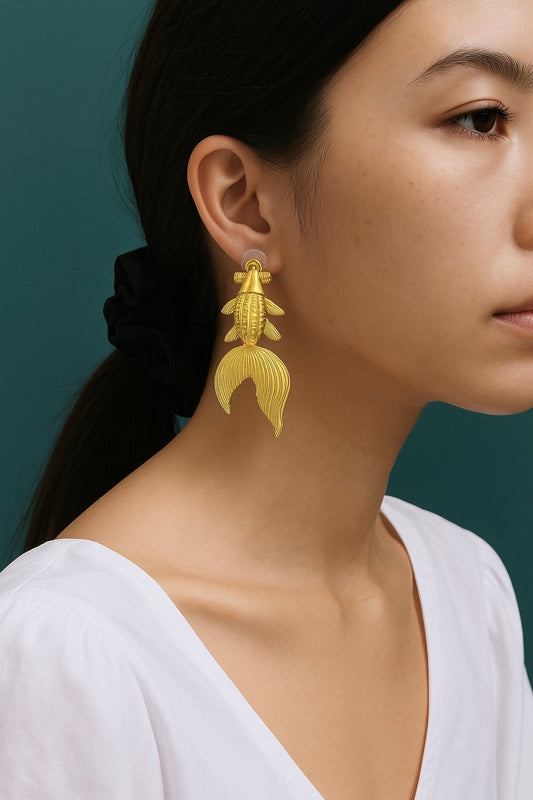 Fortune Koi Earring