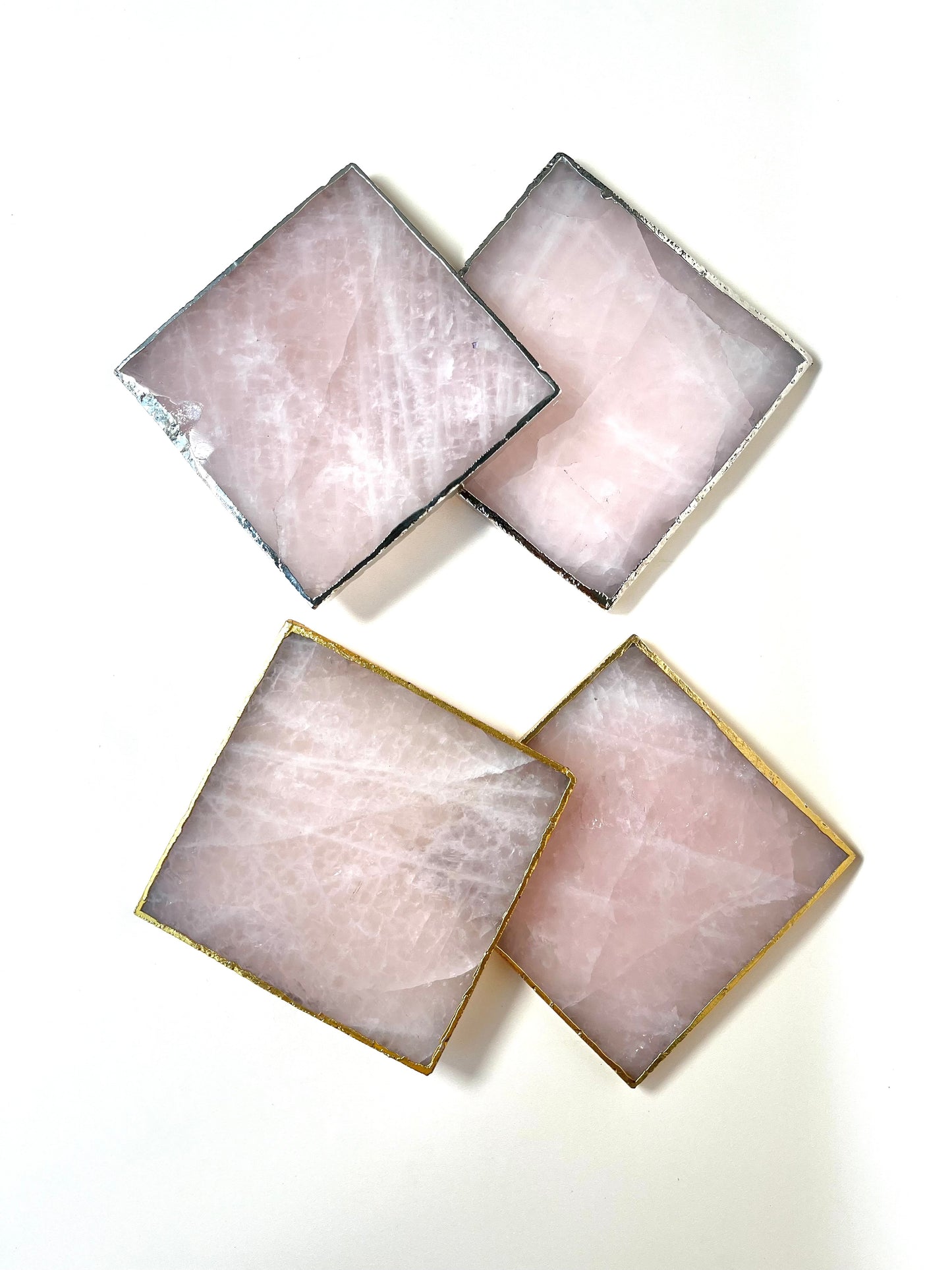 Rose Quartz Coasters