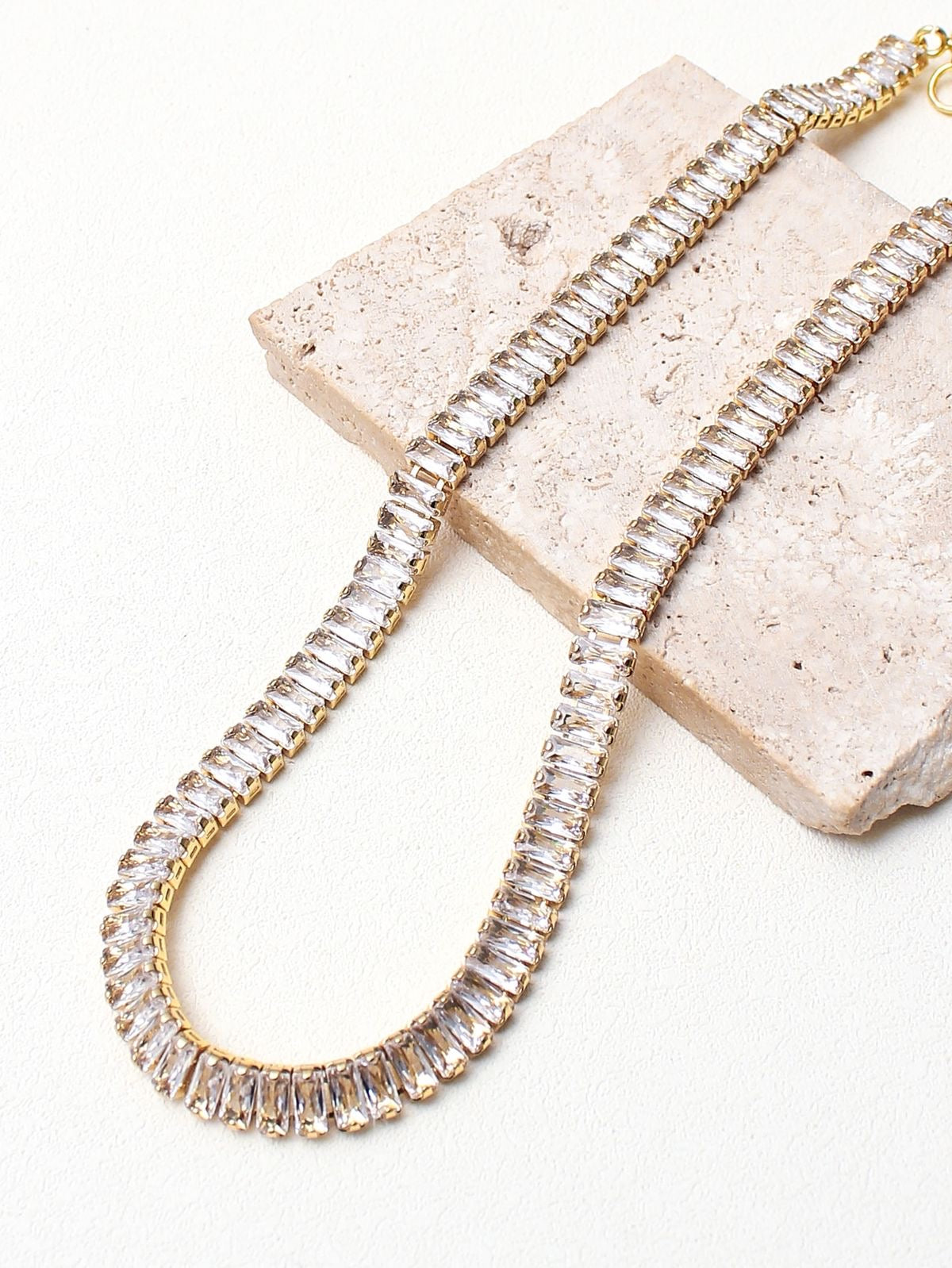 Diamond Drift Zircon Necklace