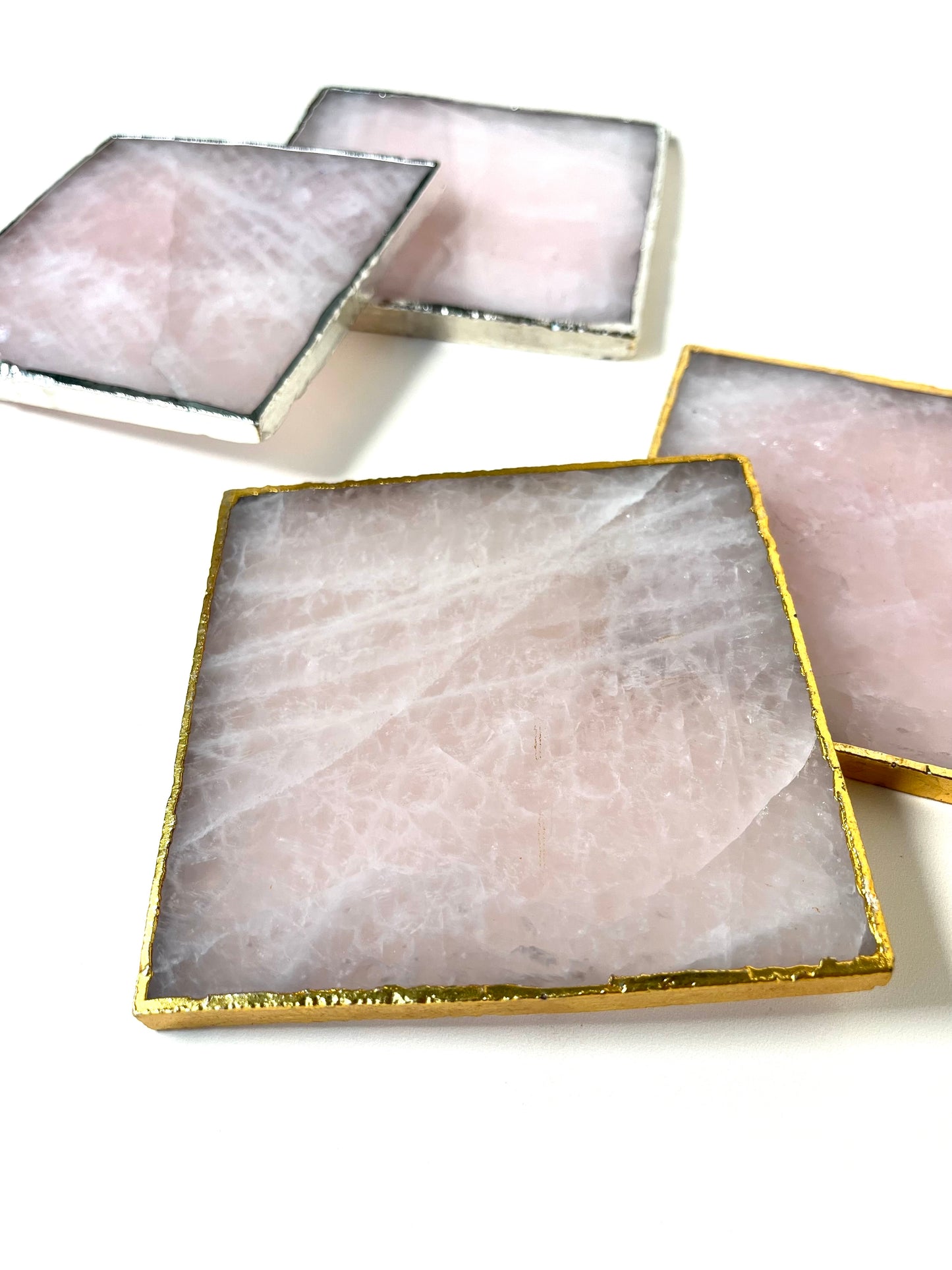 Rose Quartz Coasters